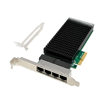 PCI-E X4 4 Port Gigabit Server Omrežna Kartica Strežnika NIC I210-T4 RJ45 Ethernet NIC Industrijske Kamere Vizijo Omrežna Kartica PCB