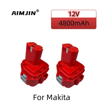 12V 4.8 Ah Nadomestna Baterija za Makita 12V baterije za polnjenje Ni-CD in Ni-MH 1220 1222 1202 1233 1234 1235 192696-2 193138-9 1050D 4013D