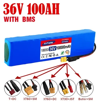 36V 100Ah 18650 Polnilna Litij-ionska Baterija 10S3P Moč 1000W Modificiran Kolo Skuter Električna Vozila z BMS